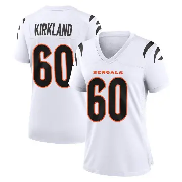 ＃60 Women's Jaxson Kirkland White Game Cincinnati Bengals Jersey