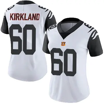 ＃60 Women's Jaxson Kirkland White Limited Cincinnati Bengals Color Rush Vapor Untouchable Jersey