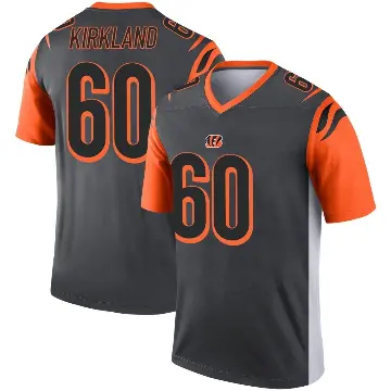 ＃60 Youth Jaxson Kirkland Legend Cincinnati Bengals Silver Jersey