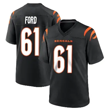 ＃61 Men's Cody Ford Black Game Cincinnati Bengals Team Color Jersey