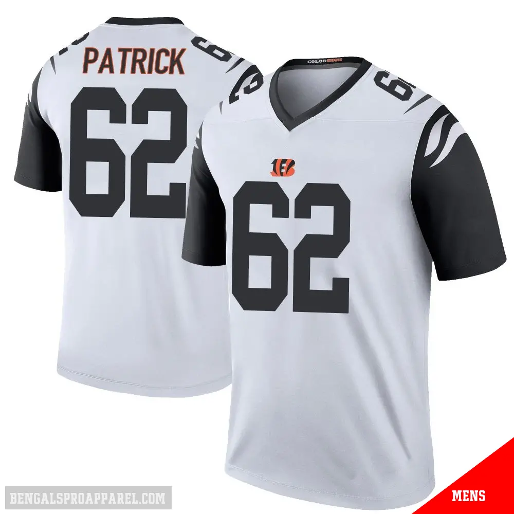＃62 Men's Lucas Patrick White Legend Cincinnati Bengals Color Rush Jersey