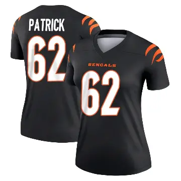 ＃62 Women's Lucas Patrick Black Legend Cincinnati Bengals Jersey