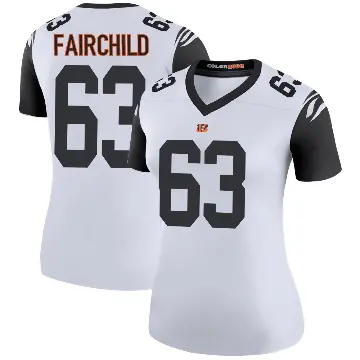 ＃63 Women's Dylan Fairchild White Legend Cincinnati Bengals Color Rush Jersey