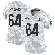 ＃64 Women's Ted Karras Arctic Camo Limited Cincinnati Bengals 2024 Salute to Service Jersey