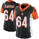 ＃64 Women's Ted Karras Black Limited Cincinnati Bengals Team Color Vapor Untouchable Jersey