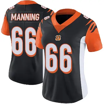 ＃66 Women's Tashawn Manning Black Limited Cincinnati Bengals Team Color Vapor Untouchable Jersey