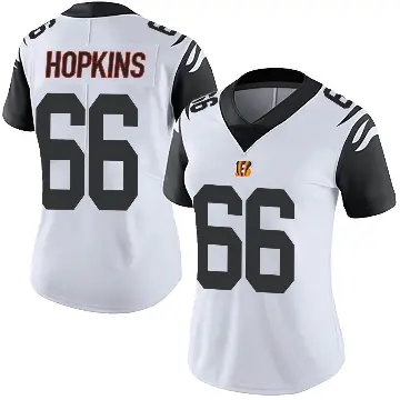 ＃66 Women's Trey Hopkins White Limited Cincinnati Bengals Color Rush Vapor Untouchable Jersey