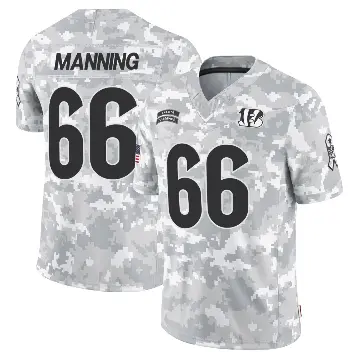 ＃66 Youth Tashawn Manning Arctic Camo Limited Cincinnati Bengals 2024 Salute to Service Jersey