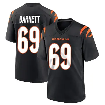 ＃69 Men's Dante Barnett Black Game Cincinnati Bengals Team Color Jersey