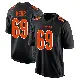＃69 Men's Zach Kerr Black Game Cincinnati Bengals Fashion Jersey