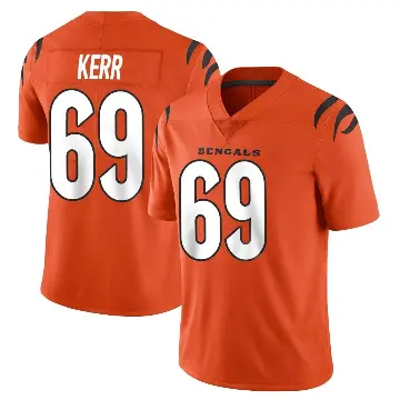 ＃69 Men's Zach Kerr Orange Limited Cincinnati Bengals Vapor Untouchable Jersey