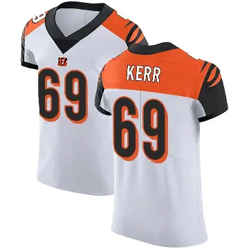 ＃69 Men's Zach Kerr White Elite Cincinnati Bengals Vapor Untouchable Jersey