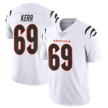 ＃69 Men's Zach Kerr White Limited Cincinnati Bengals Vapor Untouchable Jersey