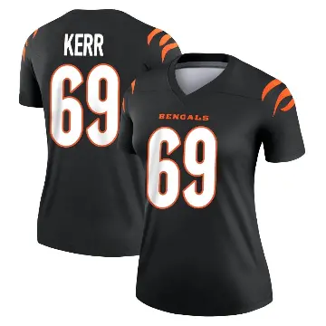 ＃69 Women's Zach Kerr Black Legend Cincinnati Bengals Jersey