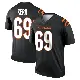 ＃69 Youth Zach Kerr Black Legend Cincinnati Bengals Jersey