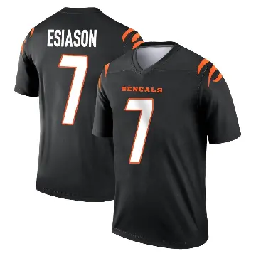 ＃7 Men's Boomer Esiason Black Legend Cincinnati Bengals Jersey