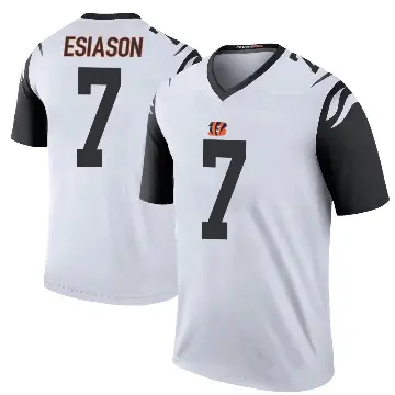 ＃7 Men's Boomer Esiason White Legend Cincinnati Bengals Color Rush Jersey