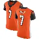 ＃7 Men's Drew Plitt Orange Elite Cincinnati Bengals Alternate Vapor Untouchable Jersey