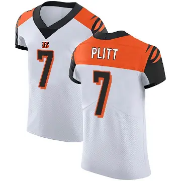 ＃7 Men's Drew Plitt White Elite Cincinnati Bengals Vapor Untouchable Jersey