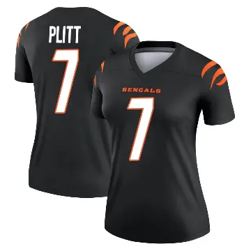 ＃7 Women's Drew Plitt Black Legend Cincinnati Bengals Jersey