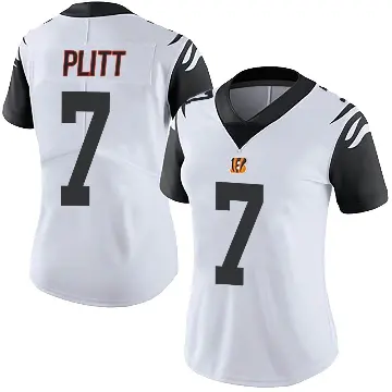 ＃7 Women's Drew Plitt White Limited Cincinnati Bengals Color Rush Vapor Untouchable Jersey