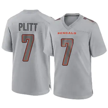 ＃7 Youth Drew Plitt Gray Game Cincinnati Bengals Atmosphere Fashion Jersey