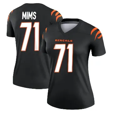 ＃71 Women's Amarius Mims Black Legend Cincinnati Bengals Jersey