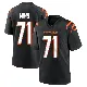 ＃71 Youth Amarius Mims Black Game Cincinnati Bengals Team Color Jersey
