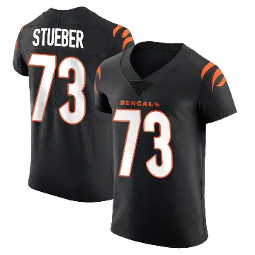 ＃73 Men's Andrew Stueber Black Elite Cincinnati Bengals Team Color Vapor Untouchable Jersey