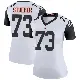 ＃73 Women's Andrew Stueber White Legend Cincinnati Bengals Color Rush Jersey