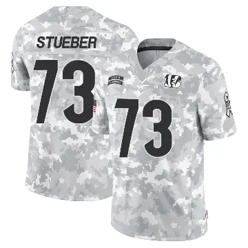 ＃73 Youth Andrew Stueber Arctic Camo Limited Cincinnati Bengals 2024 Salute to Service Jersey