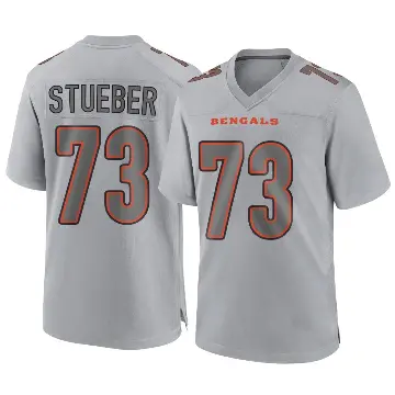 ＃73 Youth Andrew Stueber Gray Game Cincinnati Bengals Atmosphere Fashion Jersey