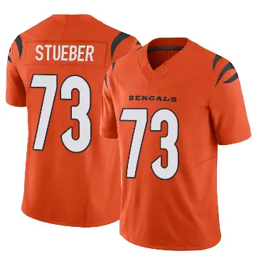 ＃73 Youth Andrew Stueber Orange Limited Cincinnati Bengals Vapor F.U.S.E. Jersey