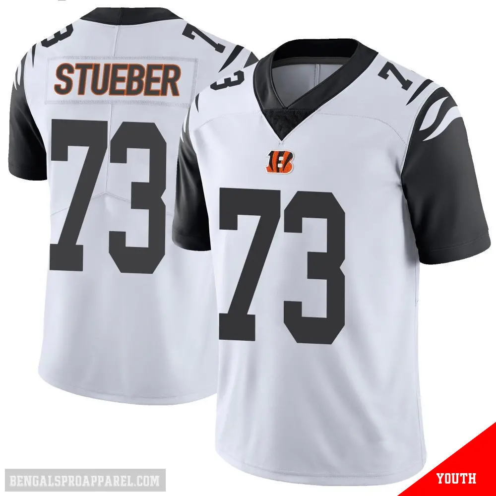 ＃73 Youth Andrew Stueber White Limited Cincinnati Bengals Color Rush Vapor Untouchable Jersey