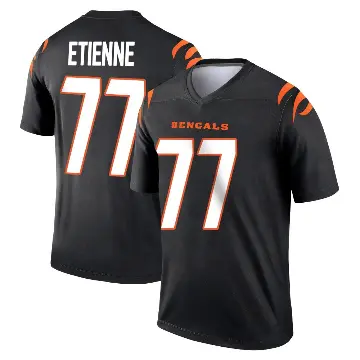 ＃77 Men's Caleb Etienne Black Legend Cincinnati Bengals Jersey
