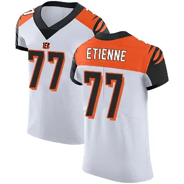 ＃77 Men's Caleb Etienne White Elite Cincinnati Bengals Vapor Untouchable Jersey