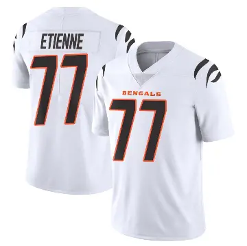 ＃77 Men's Caleb Etienne White Limited Cincinnati Bengals Vapor Untouchable Jersey