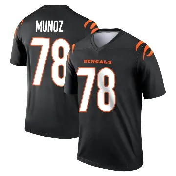 ＃78 Men's Anthony Munoz Black Legend Cincinnati Bengals Jersey