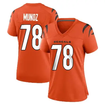 ＃78 Women's Anthony Munoz Orange Game Cincinnati Bengals Jersey