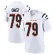 ＃79 Men's Andrew Coker White Game Cincinnati Bengals Jersey