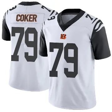 ＃79 Youth Andrew Coker White Limited Cincinnati Bengals Color Rush Vapor Untouchable Jersey