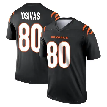 ＃80 Men's Andrei Iosivas Black Legend Cincinnati Bengals Jersey