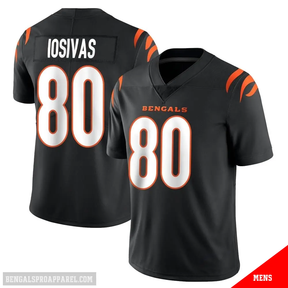 ＃80 Men's Andrei Iosivas Black Limited Cincinnati Bengals Team Color Vapor Untouchable Jersey