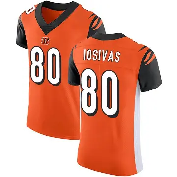 ＃80 Men's Andrei Iosivas Orange Elite Cincinnati Bengals Alternate Vapor Untouchable Jersey