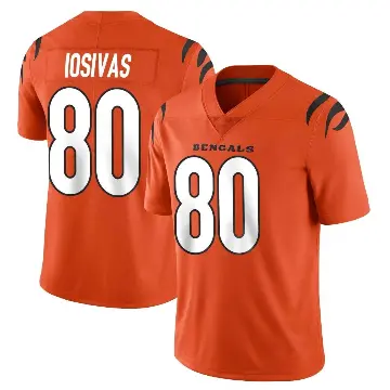 ＃80 Men's Andrei Iosivas Orange Limited Cincinnati Bengals Vapor Untouchable Jersey