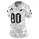 ＃80 Women's Andrei Iosivas Arctic Camo Limited Cincinnati Bengals 2024 Salute to Service Jersey