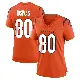 ＃80 Women's Andrei Iosivas Orange Game Cincinnati Bengals Jersey