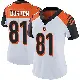 ＃81 Women's Jermaine Burton White Limited Cincinnati Bengals Vapor Untouchable Jersey