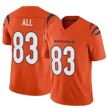 ＃83 Men's Erick All Jr. Orange Limited Cincinnati Bengals Vapor F.U.S.E. Jersey