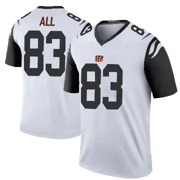 ＃83 Men's Erick All Jr. White Legend Cincinnati Bengals Color Rush Jersey